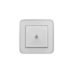 کلید یک پل کلاسیک (مدل ارس) قاب نقره‌ای زه سفید میانی سفید/ رنگی ایران الکتریک