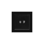 کلید دوپل کلاسیک (مدل برلیان/پلکسی) رنگی ایران الکتریک