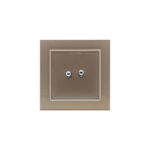 کلید دوپل کلاسیک (مدل برلیان/پلکسی) رنگی ایران الکتریک