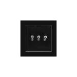 کلید سه پل کلاسیک (مدل برلیان/پلکسی) رنگی ایران الکتریک