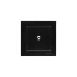 کلید یک پل کلاسیک (مدل برلیان) مشکی میانی رنگی ایران الکتریک