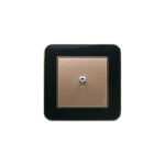 کلید یک پل کلاسیک (مدل ارس) قاب طلایی زه رنگی میانی بژ ایران الکتریک