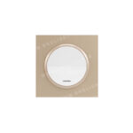 کلید یک پل ایران الکتریک مدل( اسپادانا) قاب پلکسی رنگی میانی سفید