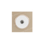 فیش آنتنTV ایران الکتریک(مدل اسپادانا) قاب پلکسی رنگی میانی سفید