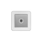 فیش آنتن TV (مدل ارس) قاب نقره‌ای زه سفید میانی رنگی ایران الکتریک