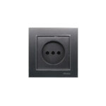 پریز برق (مدل برلیان) زغال سنگی میانی رنگی ایران الکتریک