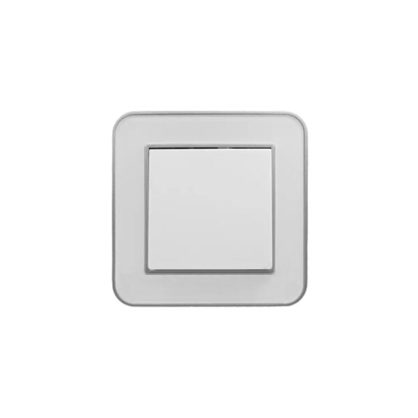 کلید تبدیل (مدل ارس) قاب نقره‌ای زه سفید میانی سفید/ رنگی