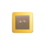 کلید دو پل اهرمی (مدل ارس) قاب رنگی زه طلایی میانی رنگی ایران الکتریک