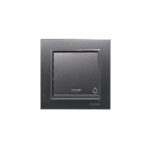 کلید شاسی زنگ (مدل برلیان) زغال سنگی میانی رنگی ایران الکتریک