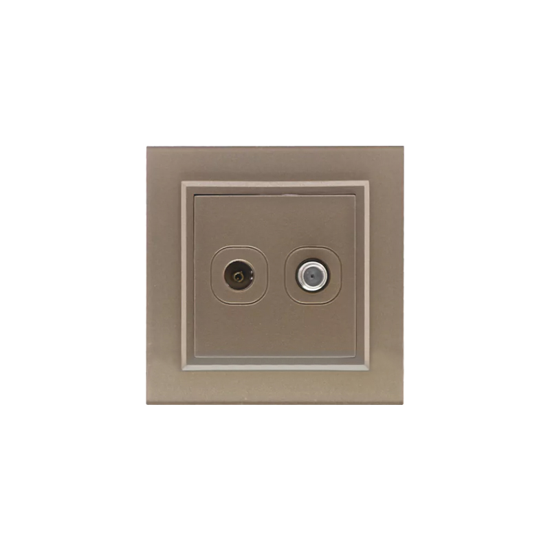 آنتن دوتایی فیش آنتن SAT-TV (مدل برلیان/پلکسی) رنگی ایران الکتریک - Image 1