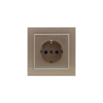 پریز برق ارت (مدل برلیان/پلکسی) رنگی ایران الکتریک