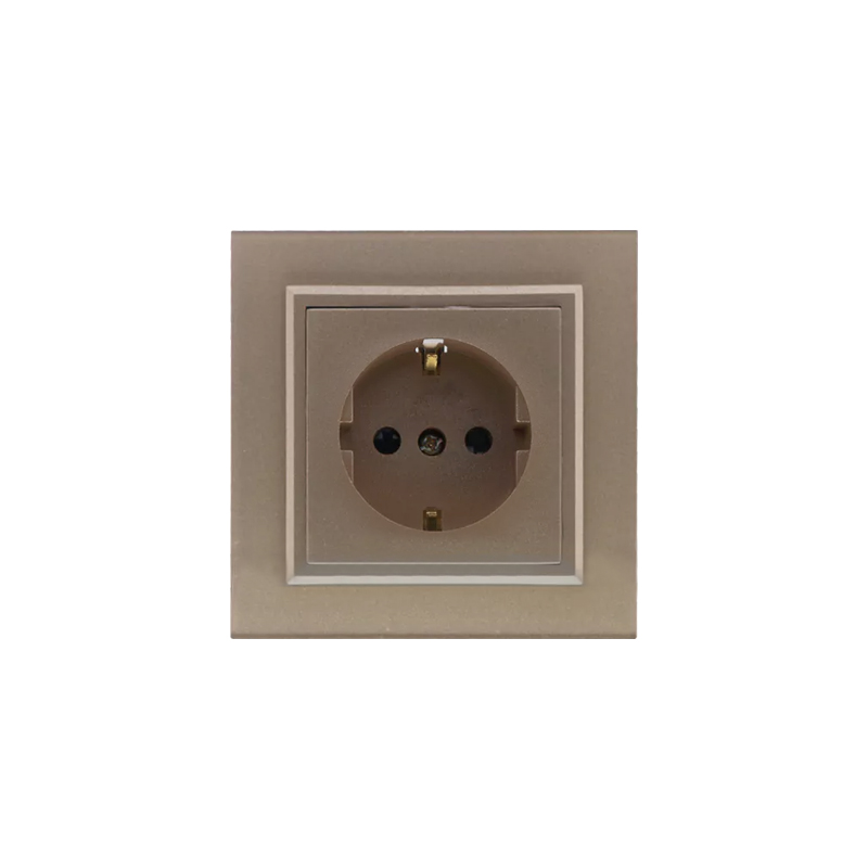 ارت پریز برق ارت (مدل برلیان/پلکسی) رنگی ایران الکتریک - Image 1