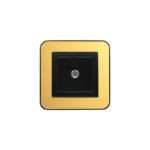 فیش آنتن SAT (مدل ارس) قاب رنگی زه طلایی میانی رنگی ایران الکتریک