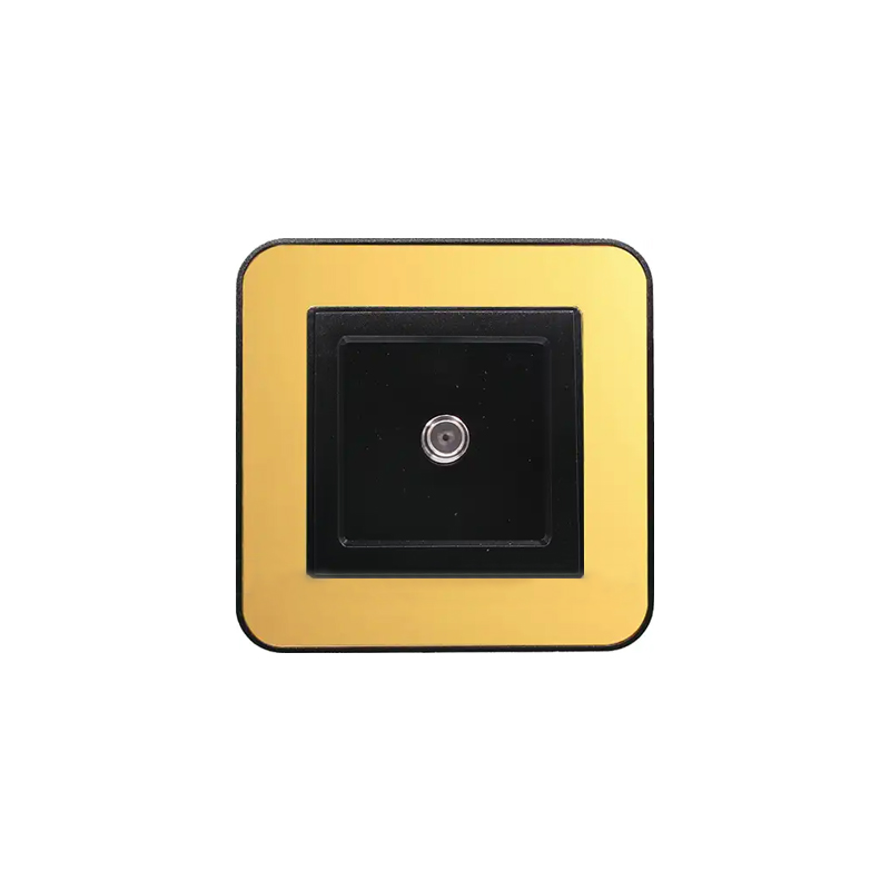 انتن sat فیش آنتن SAT (مدل ارس) قاب رنگی زه طلایی میانی رنگی ایران الکتریک - Image 1