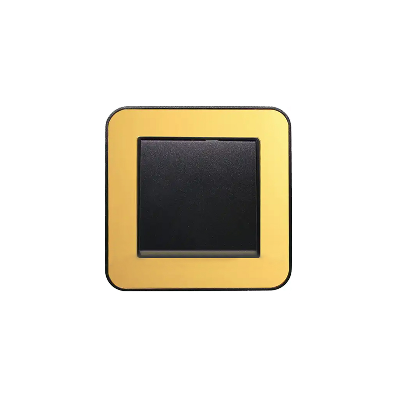 تبدیل کلید تبدیل (مدل ارس) قاب رنگی زه طلایی میانی رنگی ایران الکتریک - Image 1