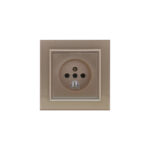 پریز تلفن دوکاره (مدل برلیان/پلکسی) رنگی ایران الکتریک