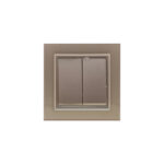 کلید دوپل (مدل برلیان/پلکسی) رنگی ایران الکتریک