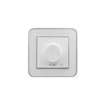 کلید دیمر (مدل ارس) قاب نقره‌ای زه سفید میانی سفید/ رنگی ایران الکتریک