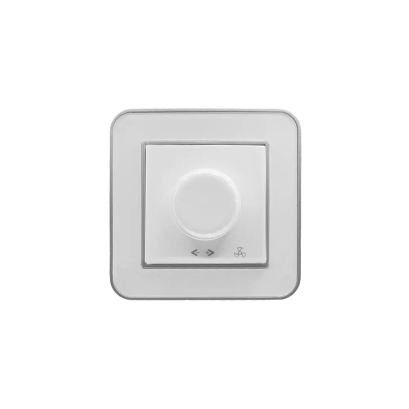 دیمر کلید دیمر (مدل ارس) قاب نقرهای زه سفید میانی سفید/ رنگی ایران الکتریک - Image 1