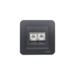 پریز تلفن دو سوکت (مدل ارس) رنگی ایران الکتریک