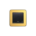 کلید شاسی زنگ (مدل ارس) قاب رنگی زه طلایی میانی رنگی ایران الکتریک