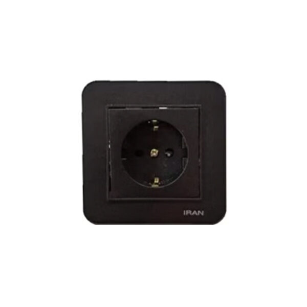 پریز برق ارت (مدل ارس) رنگی ایران الکتریک