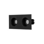 دارک لایت پلی کربنات مستطیل 7 وات بلان مشکی (سایز برش ۸×1۸) سانتی‌متر