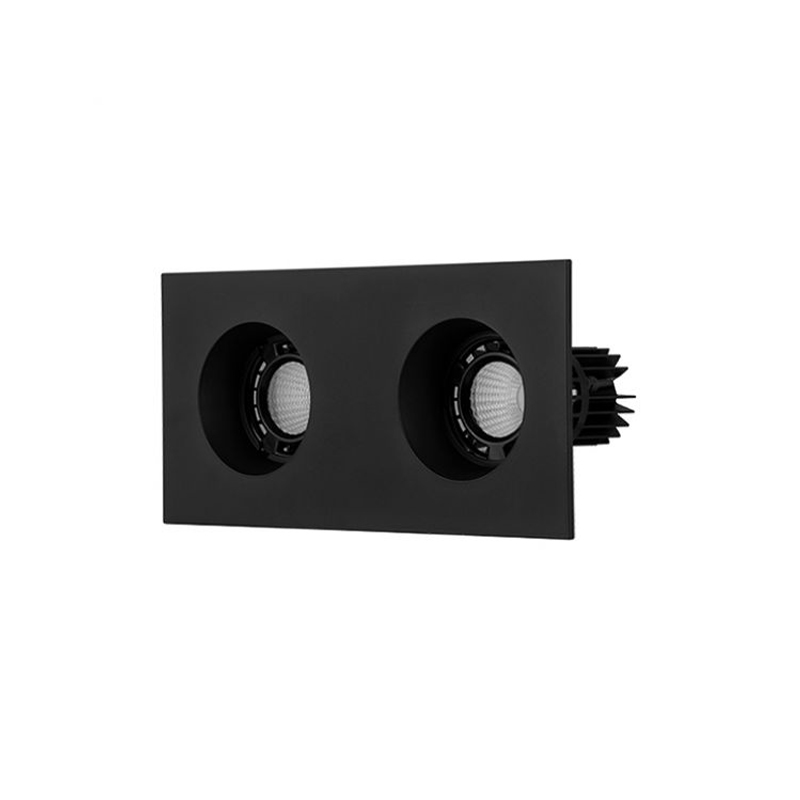 3 دارک لایت پلی کربنات مستطیل 7 وات بلان مشکی (سایز برش ۸×1۸) سانتیمتر - Image 1