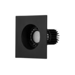 دارک لایت پلی کربنات مربع 10 وات مشکی بلان (سایز برش 7.5) سانتی متر