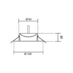 اکو پاورلایت 5 وات لنزدار 48 درجه بلان  (سایز برش7) سانتی متر - Image 7