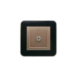 فیش آنتن SAT (مدل ارس) قاب طلایی زه رنگی میانی بژ ایران الکتریک