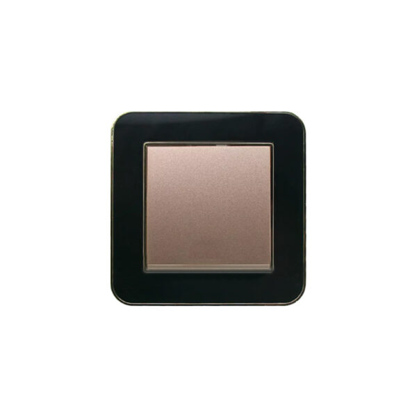 کلید تبدیل (مدل ارس) قاب طلایی زه رنگی میانی بژ ایران الکتریک