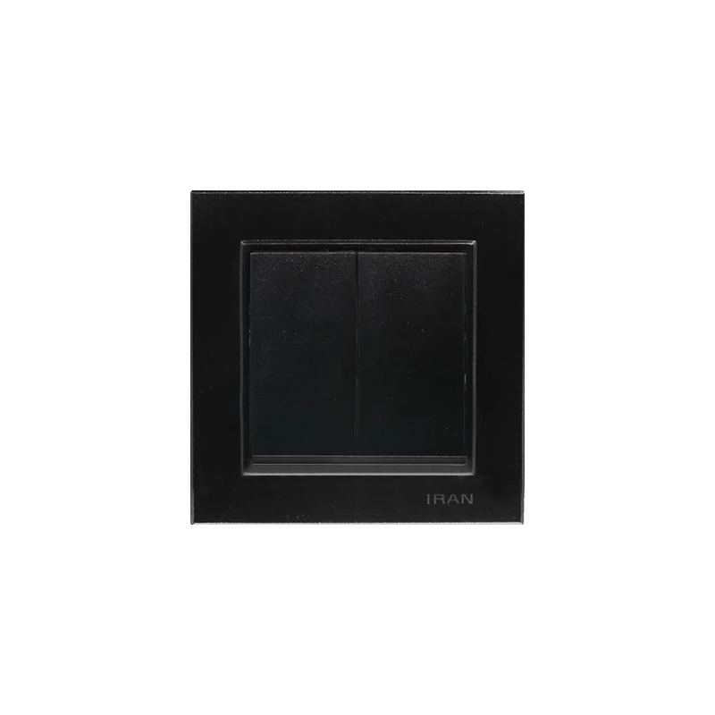 دوپل کلید دوپل (مدل برلیان) مشکی میانی رنگی ایران الکتریک - Image 1