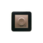 کلید دیمر فن (مدل ارس) قاب طلایی زه رنگی میانی بژ ایران الکتریک