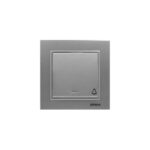 کلید شاسی زنگ (مدل برلیان) نقره ای میانی رنگی ایران الکتریک