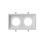 قاب توکار مستطیل 1*2 مخصوص لامپ AR111 اکووات مدل THP12-W