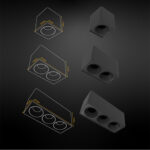 قاب روکار دو خانه اکووات مدل دارک لایت - Image 4